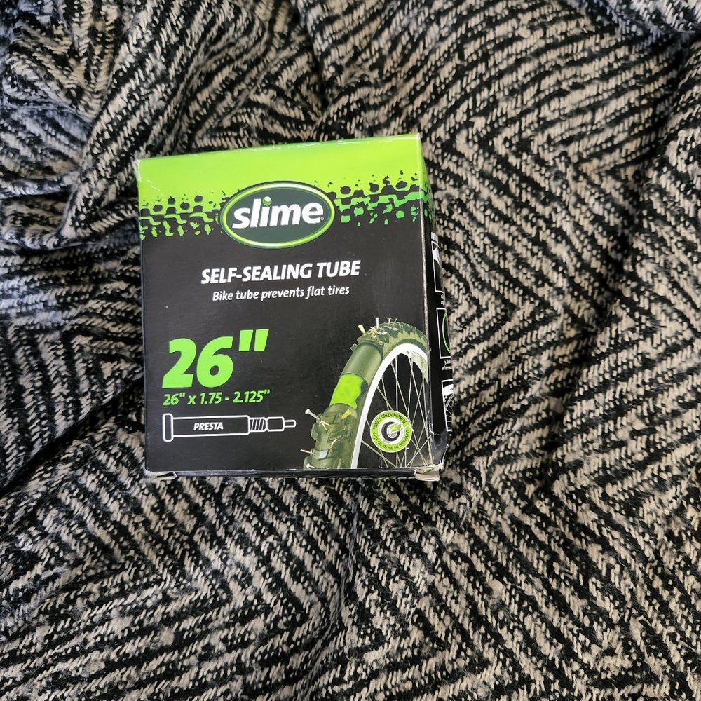 New Slime Bicycle Self Sealing Tube 26 Inch 1.75-2.25